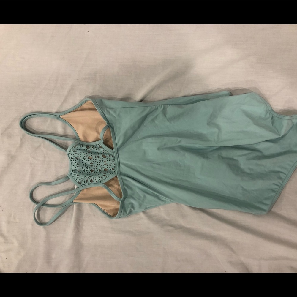 Mint green leotard